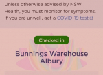 Bunnings Warehouse Albury Covid-19 Case Alert