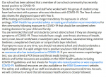 Corona Virus case notification for Saint Patrick's School Albury