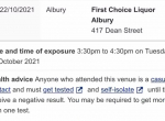 First Choice Liquor Albury Covid Virus Exposure Site