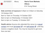 Harris Farm Markets Albury Covid Virus Exposure Site